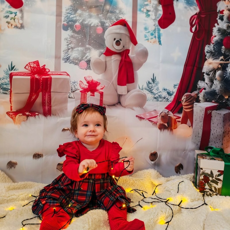 enhance quality and unblur babys face. make photo sharpen