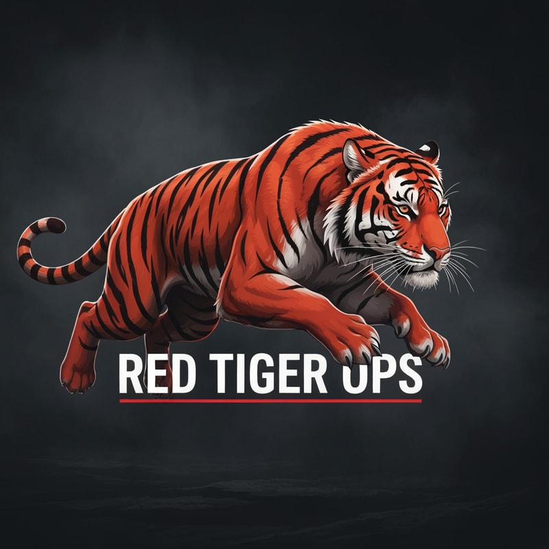 make me logo for red tiger ops
