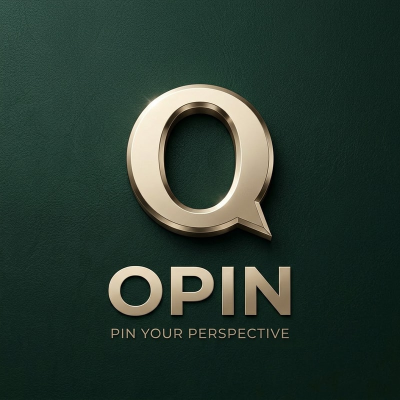 Design for me a logo of my app, Opin . Improvement on this to sound good and sophisticated and command respect.