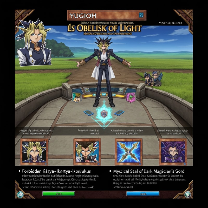 Készíts nekem Yugioh pályát 3D-sen ahol majd párbajozni tudnak