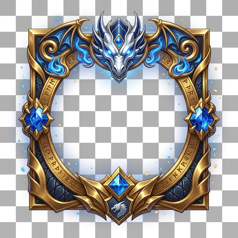 Alakítsd át sokkalta menőbbre, szebb dizájnal, a tetején legyen a Yugiohból a Blue Eyes White Dragon (Kékszemű hósárkány) ehhez mérten szinezd is át a keretet nagyon epicre