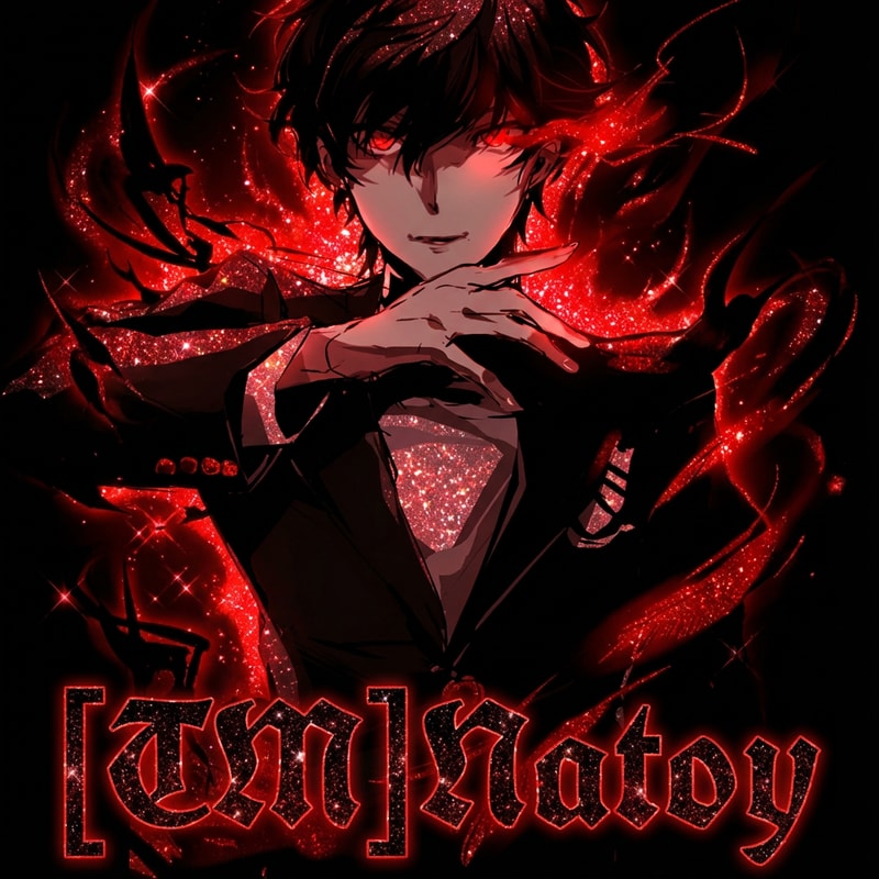 Szerkeszd át nekem menőbbre. Legyen csillogo piros fekete aura körülötte, pirosan világitson a szeme és gonosz legyen a képen [TM]Natoy legyen a név de epicen menőn legyen ráirva jol olvashatoan. Illetve a háttérszin fekete legyen