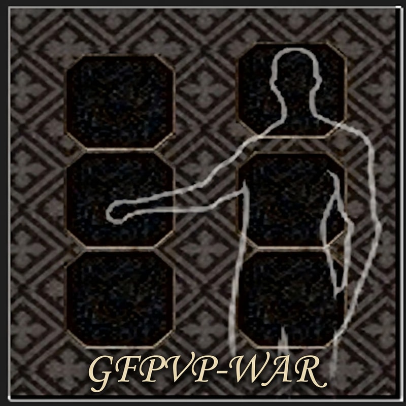 Csak annyit modosítsd alulra írd oda GFPVP-WAR De szép betütpussal és ne ütközzön bele a kosztüm helyére. Szép betűtípussal írd oda.