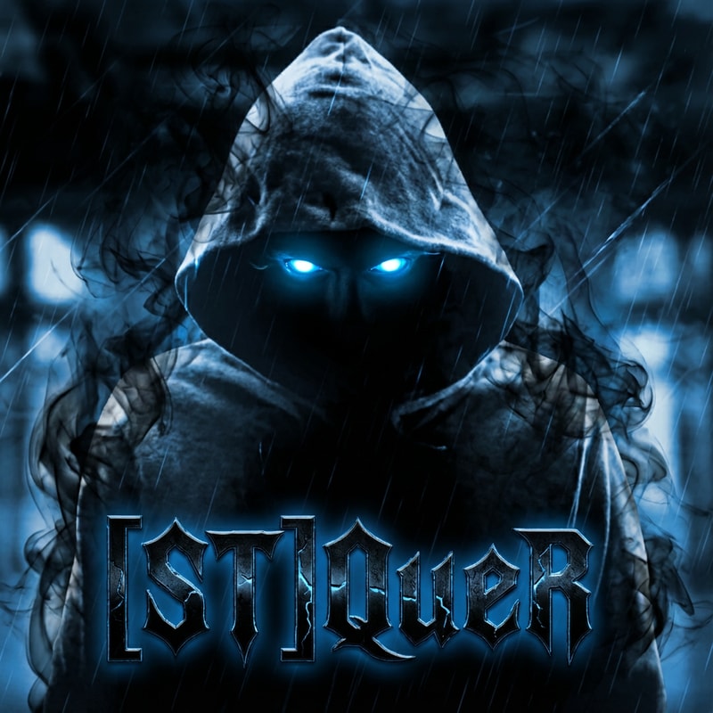 Szerkeszd át profin, legyen a köd és az effekt fekete, a szeme legyen  kék és a név legyen [ST]QueR DE AZ IRÁS MENŐ legyen illeszkedjen a képhez