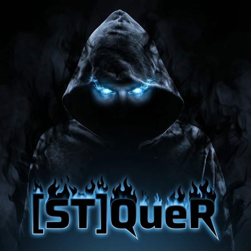 Szerkeszd át profin, legyen a köd és az effekt fekete, a szeme legyen  kék és a név legyen [ST]QueR DE AZ IRÁS MENŐ legyen illeszkedjen a képhez