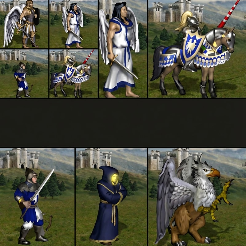 i want only 6 , the firdst 5 figures on top , and the griffin on left