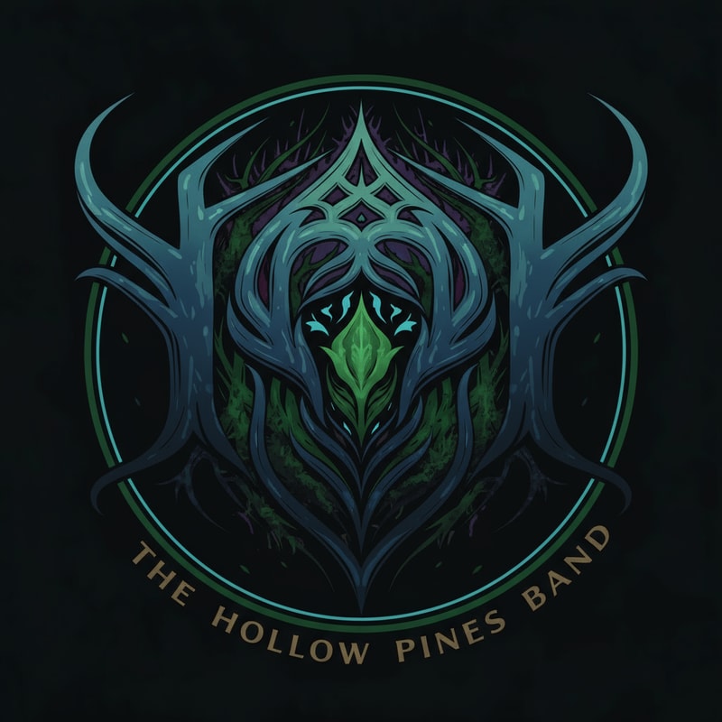 Dark colors; ocean, forest