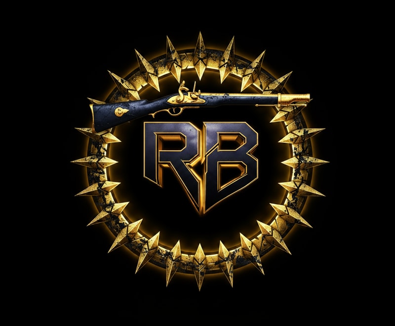 put a cool musket with the same colour design and make sure it fits on top of R B perfectly