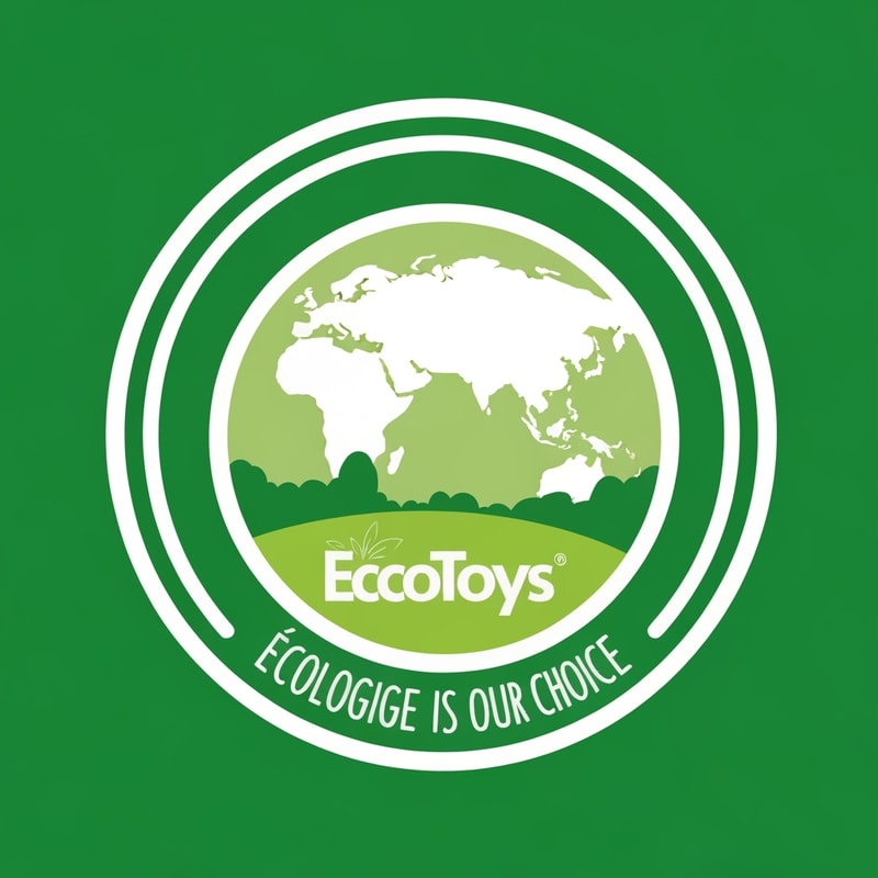 EcoToys logo: Ecology is our choice, so your children can play safely!