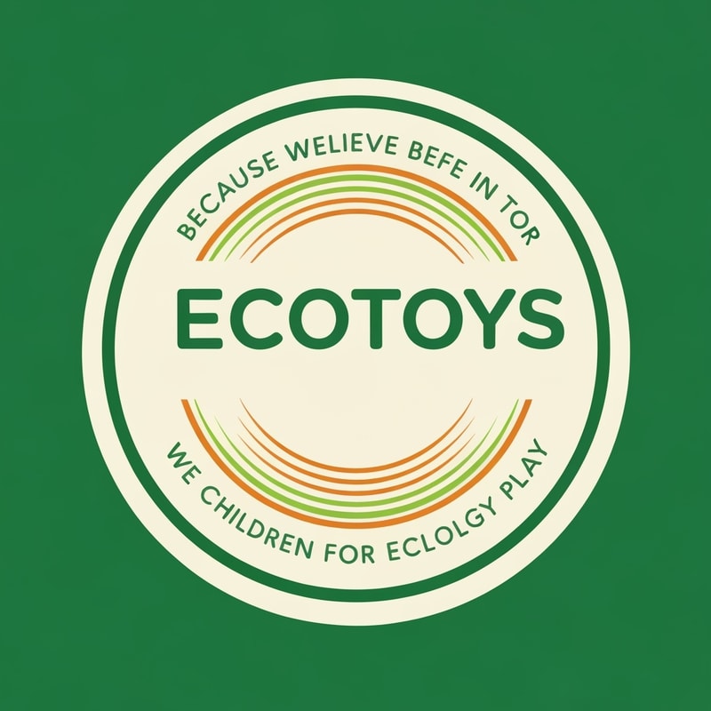 EcoToys Logo: Because we believe in a safe world for children to play, we choose ecology!