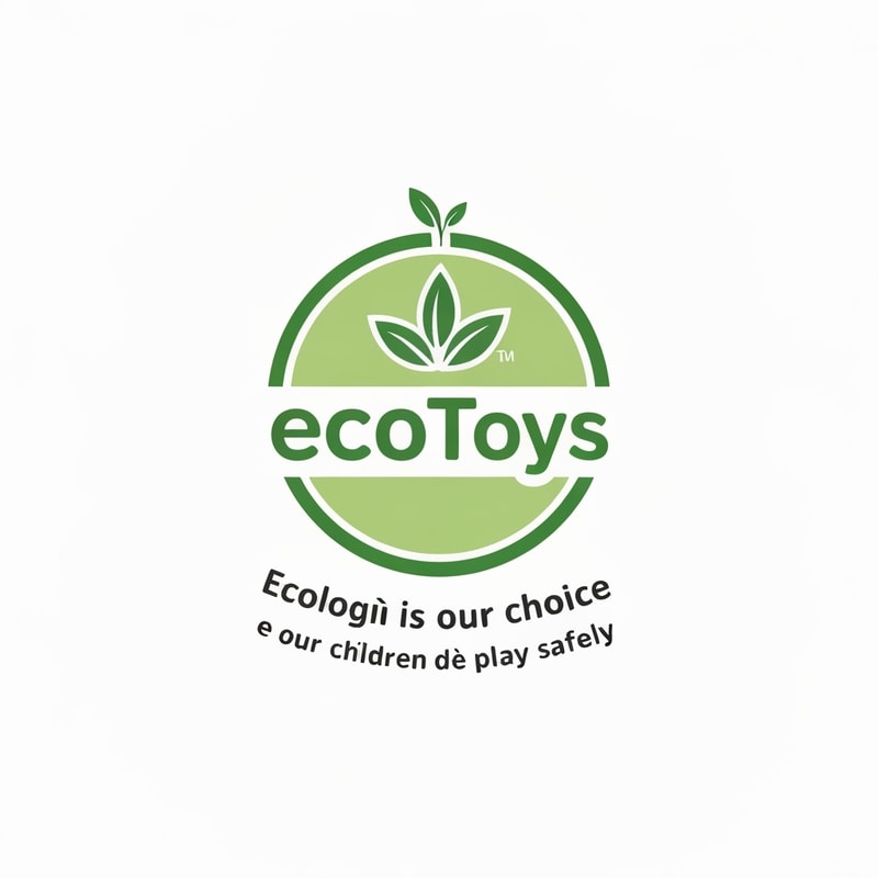 EcoToys logo: Ecology is our choice, so your children can play safely!
