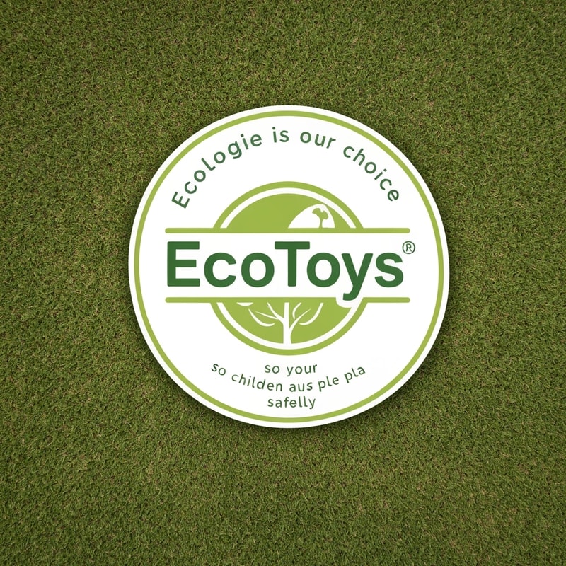 EcoToys logo: Ecology is our choice, so your children can play safely!