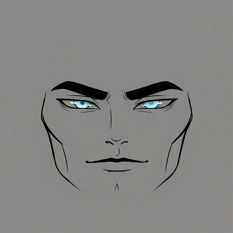 i see faint white in the eyebrows THEY SHOULD ONLY BE BLACK remove any excess hair on the outskirts of the eyebrows, and the zygo lines should be SLIGHTLY thicker, also change both eyes to the icy blue color