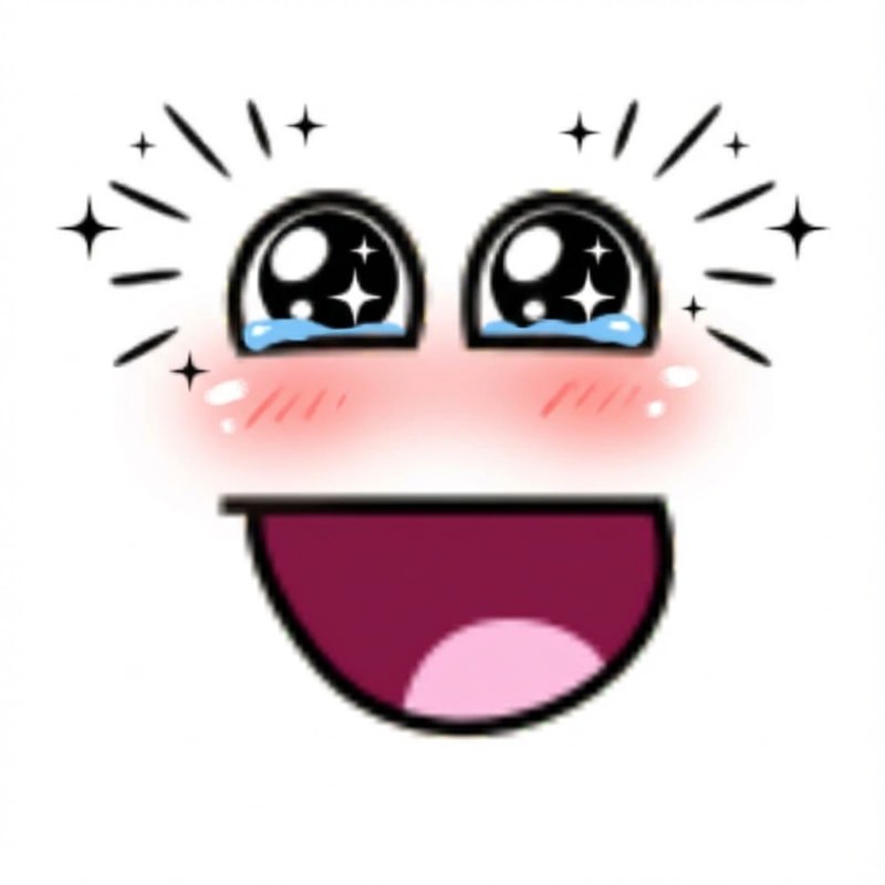 make this face look like euphoric do not ALTER THE MOUTH SHAPE