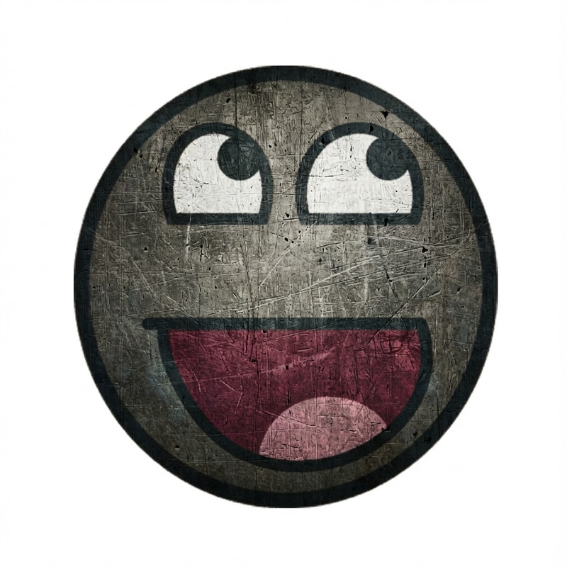 make this face look grunge style DO NOT ALTER THE MOUTH SHAPE make the background pure white and nothing else