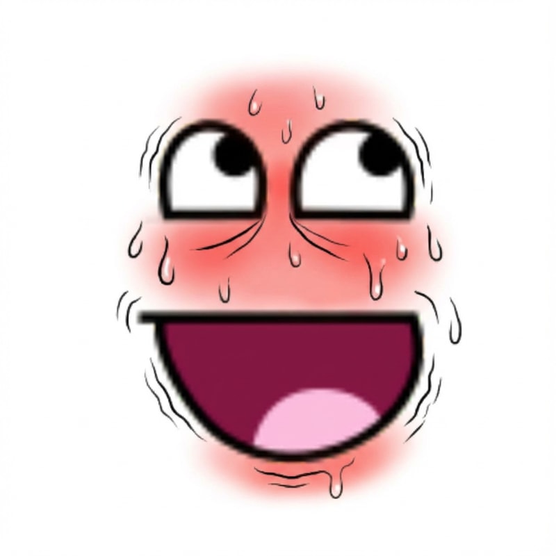 make this face look overstimulated DO NOT ALTER THE MOUTH SHAPE OR EYE SHAPE make the background pure white