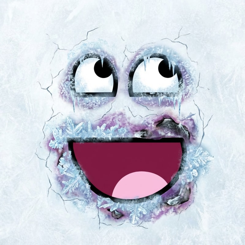 make this face look frostbitten DO NOT ALTER THE MOUTH SHAPE