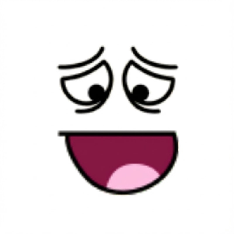 make this face look slightly sad and change absolutely nothing else do not ALTER THE MOUTH SHAPE