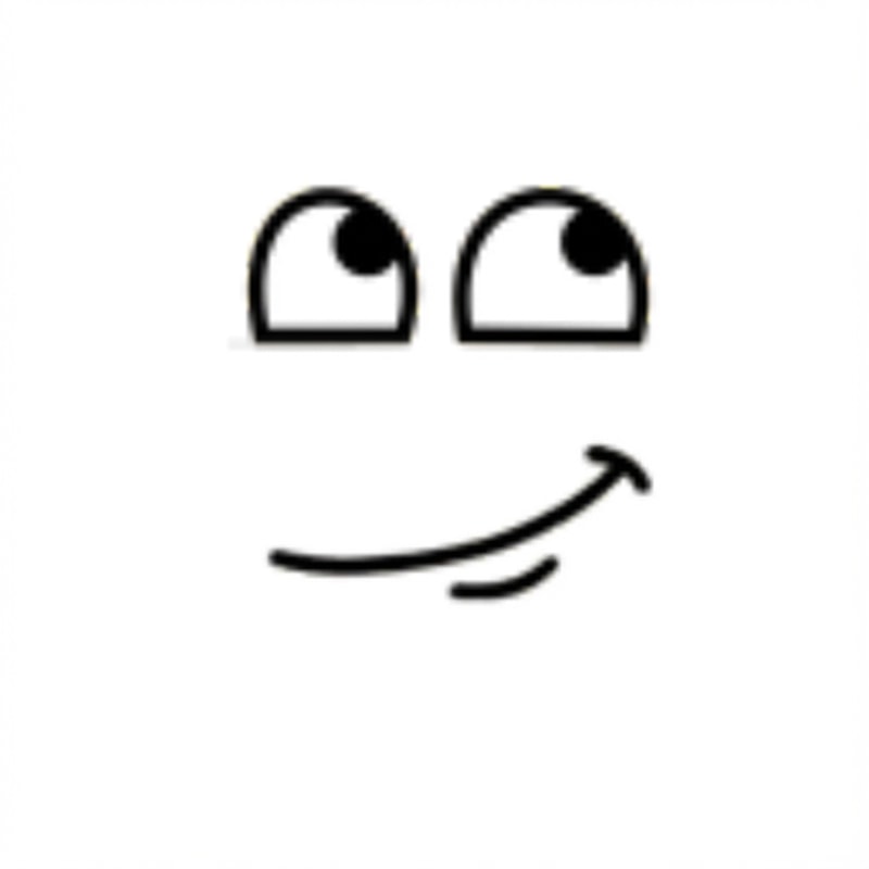 make this face look laid back and change absolutely nothing else