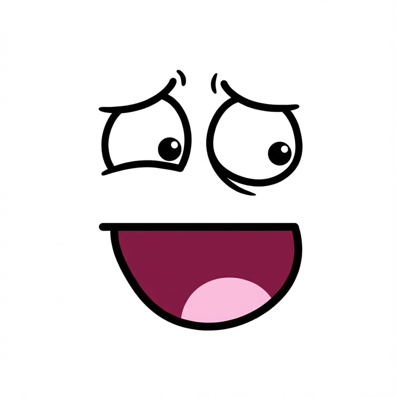 make this face look insecure do not ALTER THE MOUTH SHAPE