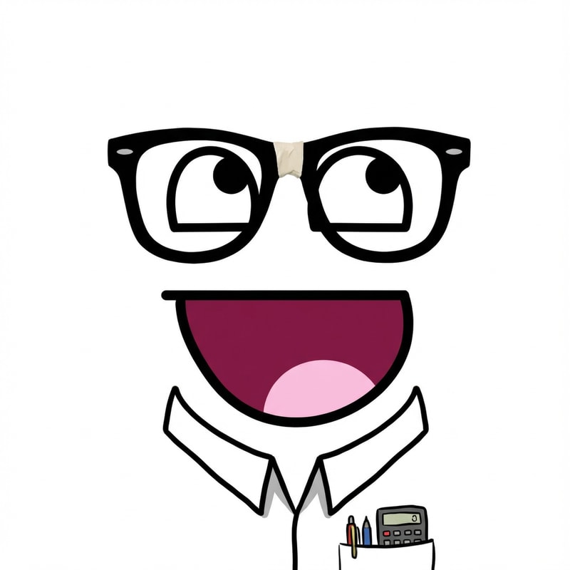 make this face look like a nerd DO NOT ALTER THE MOUTH APPEARANCE