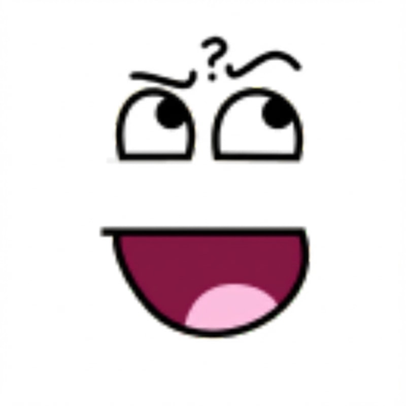 make this face look confused DO NOT ALTER THE MOUTHS PROPORTION DO NOT ALTER THE EYES APPEARANCE