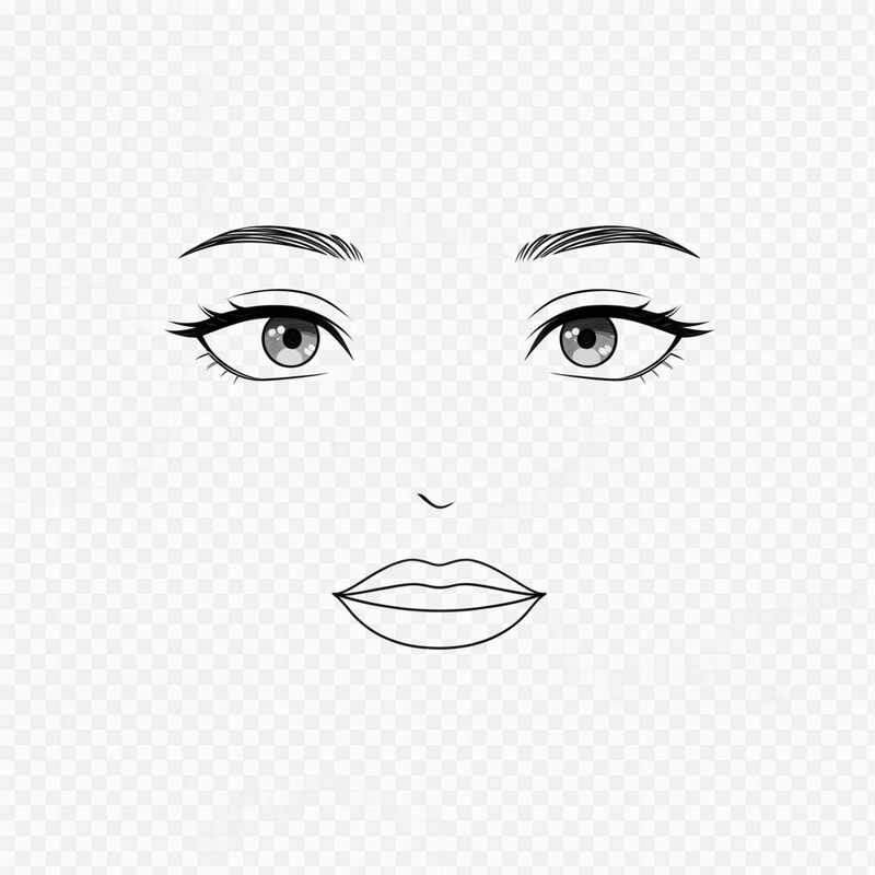 Roblox avatar face DECAL texture,
ONLY facial features, NOT a face or head,
floating eyes and mouth on a flat texture,
no face outline, no jaw, no cheeks, no chin,
no nose, no nose bridge, no nostrils,
eyes and mouth drawn as simple standalone shapes,
minimalist anime-inspired style,
clean line art, very soft shading only on eyes,
designed to be pasted onto a Roblox head,
transparent or flat background,
centered composition
NEGATIVE PROMPT: human face, portrait, face shape, jawline, chin, cheeks,
nose, nose shading, nostrils,
head, skull, mask, mannequin,
skin gradients, facial anatomy,
illustration portrait style,
realistic proportions,
full face drawing