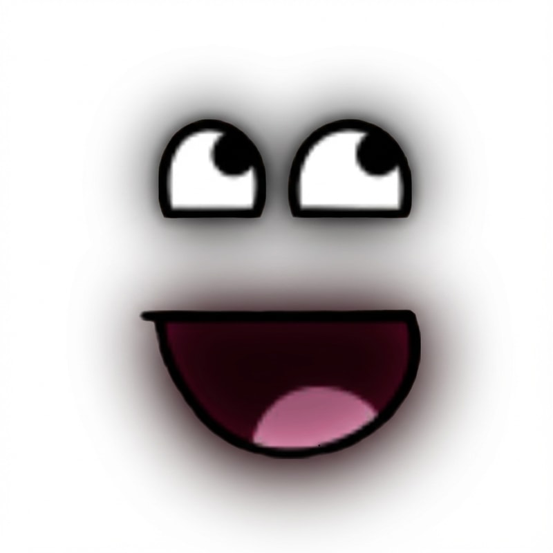 add a black glowing effect to this face NOT AROUND THE FACE