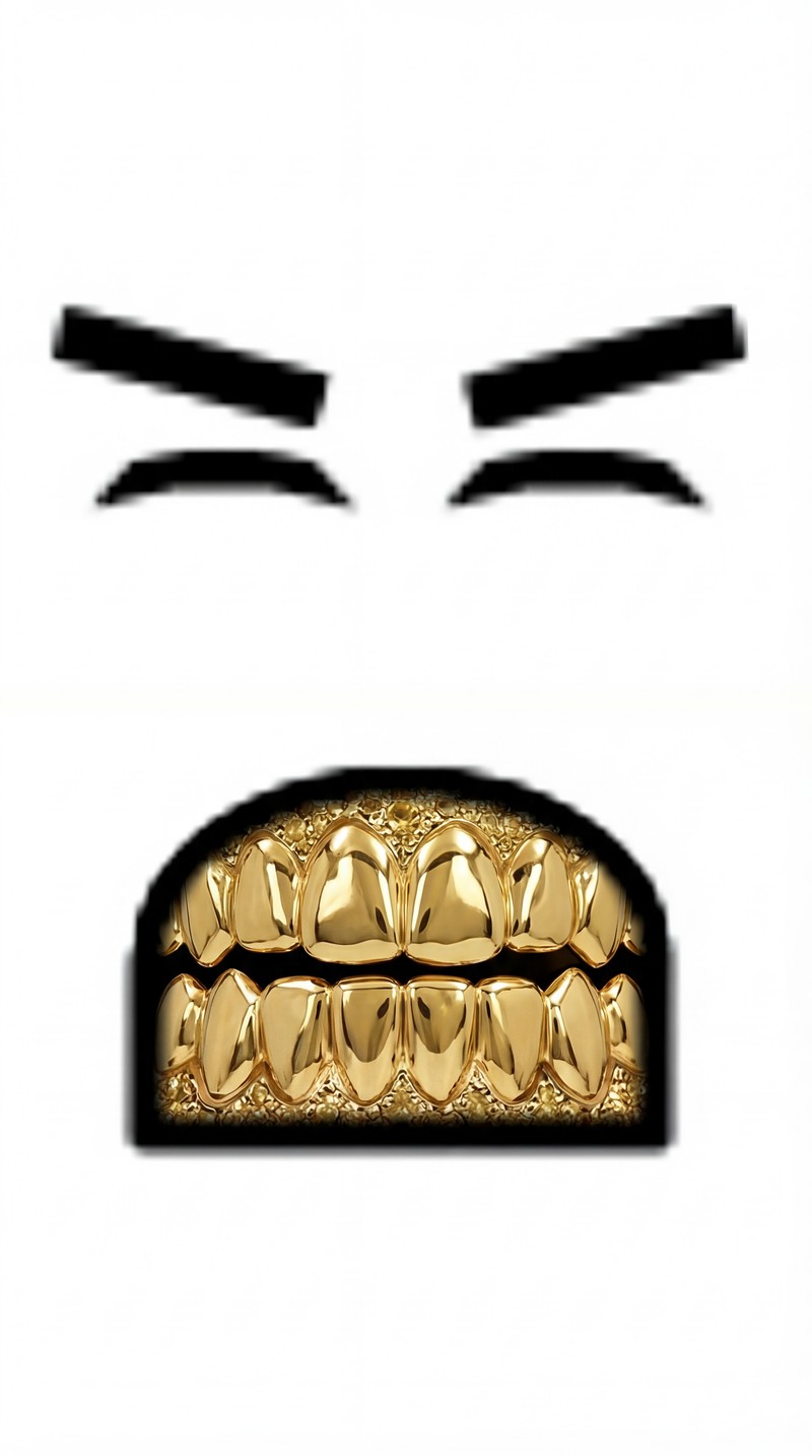 make the grills gold edition DO NOT CHANGE ANYTHING ELSE
