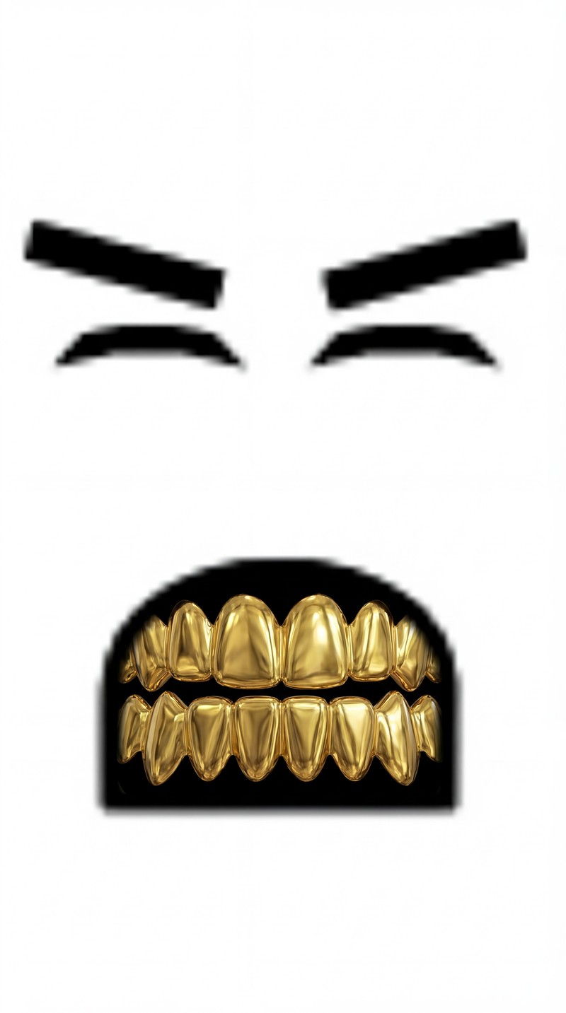 make the grills gold edition DO NOT CHANGE ANYTHING ELSE