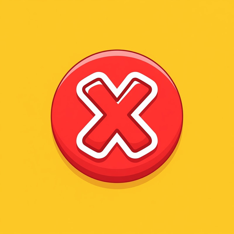 create a X button cartoonish style no numbers