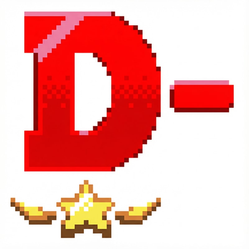 can you make this D- without changing ANYTHING ELSE?