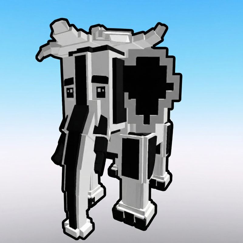 replace this red elephant with this black and white elephant in the same exact art style do not change anything else