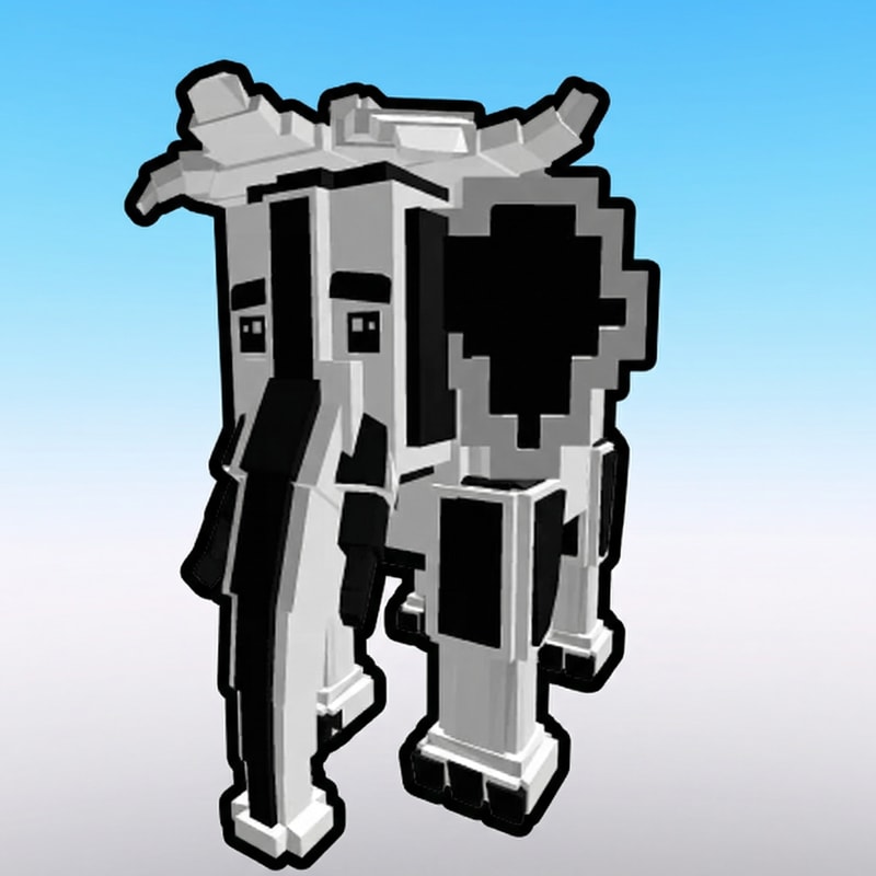 replace this red elephant with this black and white elephant in the same exact art style do not change anything else