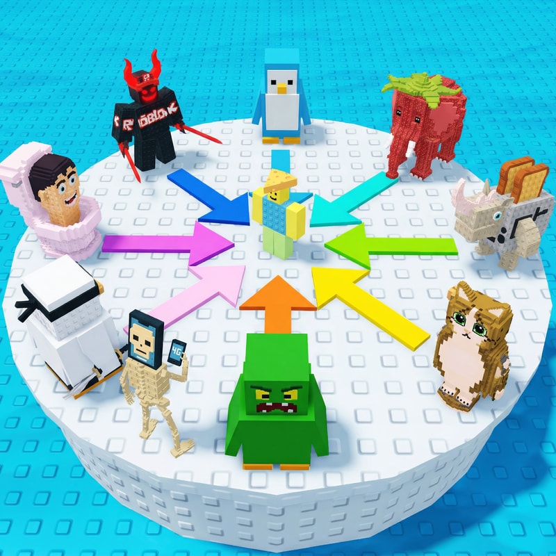 replace these penguins with these characters, ensure the characters are sized down and positioned 1:1 with how the penguins are currently facing, ensure there are no duplicate characters used or warped appearances, shrink them down to make them fit as how the penguins currently fit