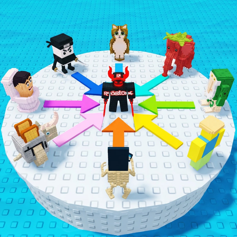 replace these penguins with these characters, ensure the characters are sized down and positioned 1:1 with how the penguins are currently facing, ensure there are no duplicate characters used or warped appearances, shrink them down to make them fit as how the penguins currently fit