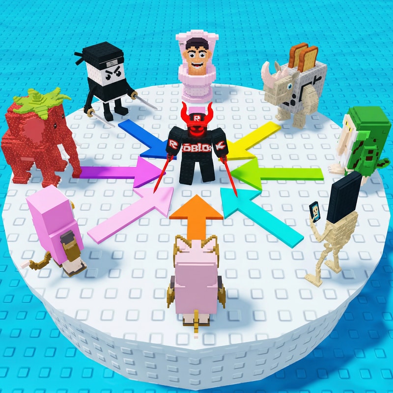 replace these penguins with these characters, ensure the characters are sized down and positioned 1:1 with how the penguins are currently facing, ensure there are no duplicate characters used or warped appearances, shrink them down to make them fit as how the penguins currently fit