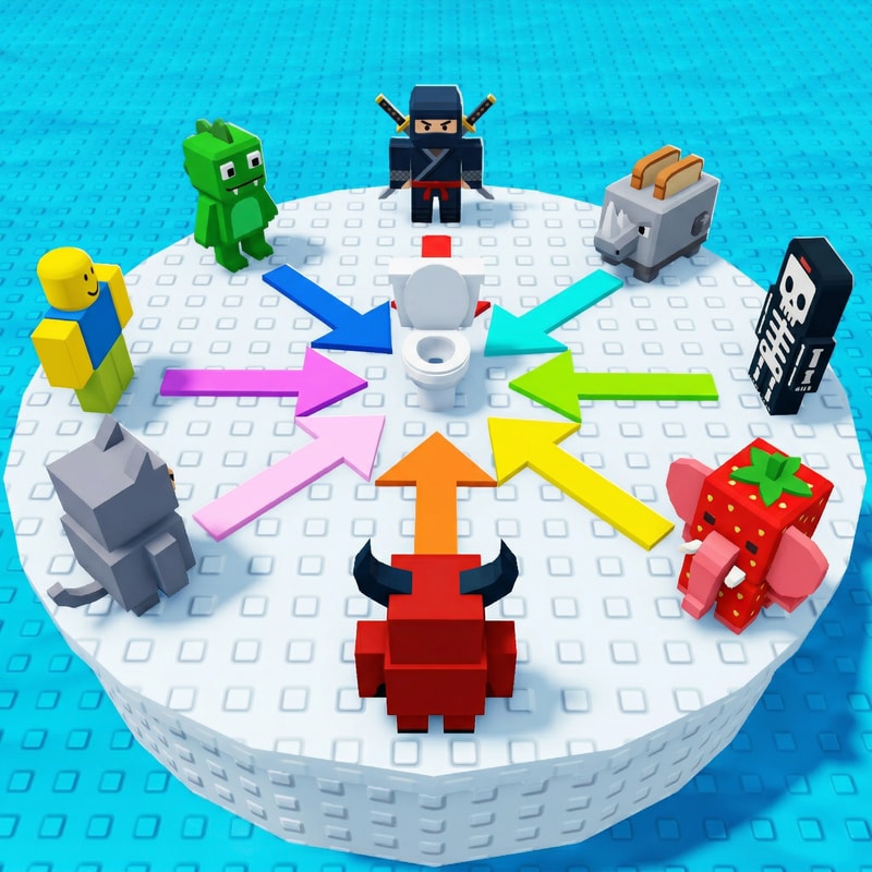 replace these penguins with these characters, ensure the characters are sized down and positioned 1:1 with how the penguins are currently facing, ensure there are no duplicate characters used or warped appearances, shrink them down to make them fit as how the penguins currently fit