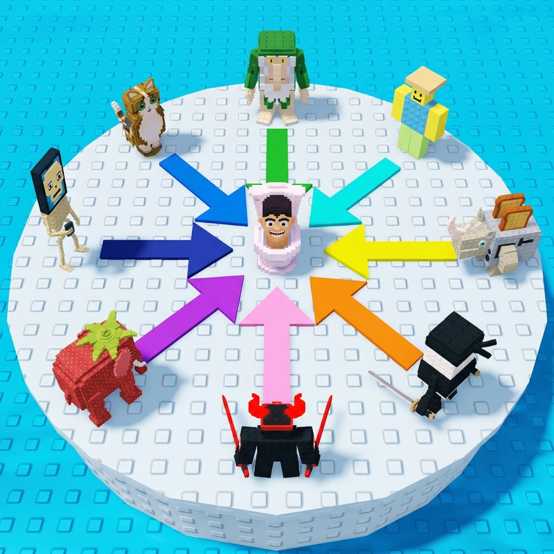 replace these penguins with these characters, ensure the characters are sized down and positioned 1:1 with how the penguins are currently facing, ensure there are no duplicate characters used or warped appearances, shrink them down to make them fit as how the penguins currently fit