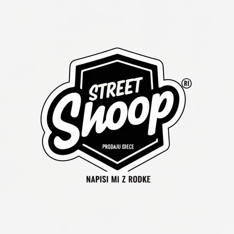 Napisi mi Street Shoop logo za instagram sliku za prodaju odece