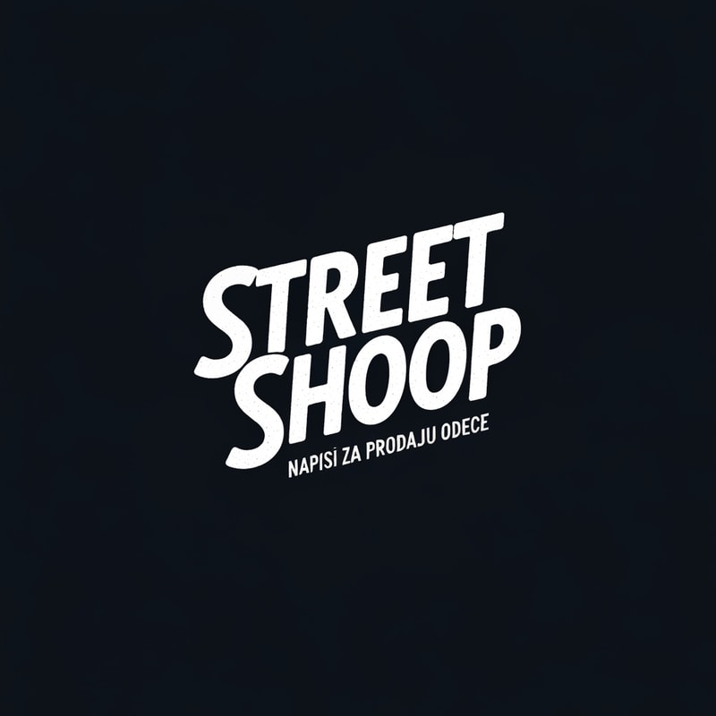 Napisi mi Street Shoop logo za instagram sliku za prodaju odece