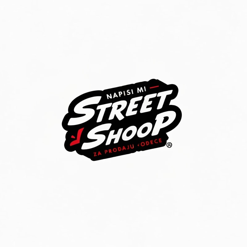Napisi mi Street Shoop logo za instagram sliku za prodaju odece