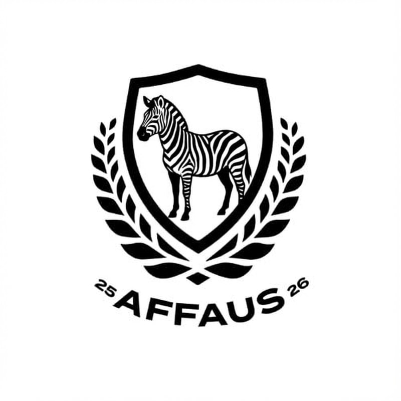 Create an alternative version of this logo, but put the whole body of the zebra