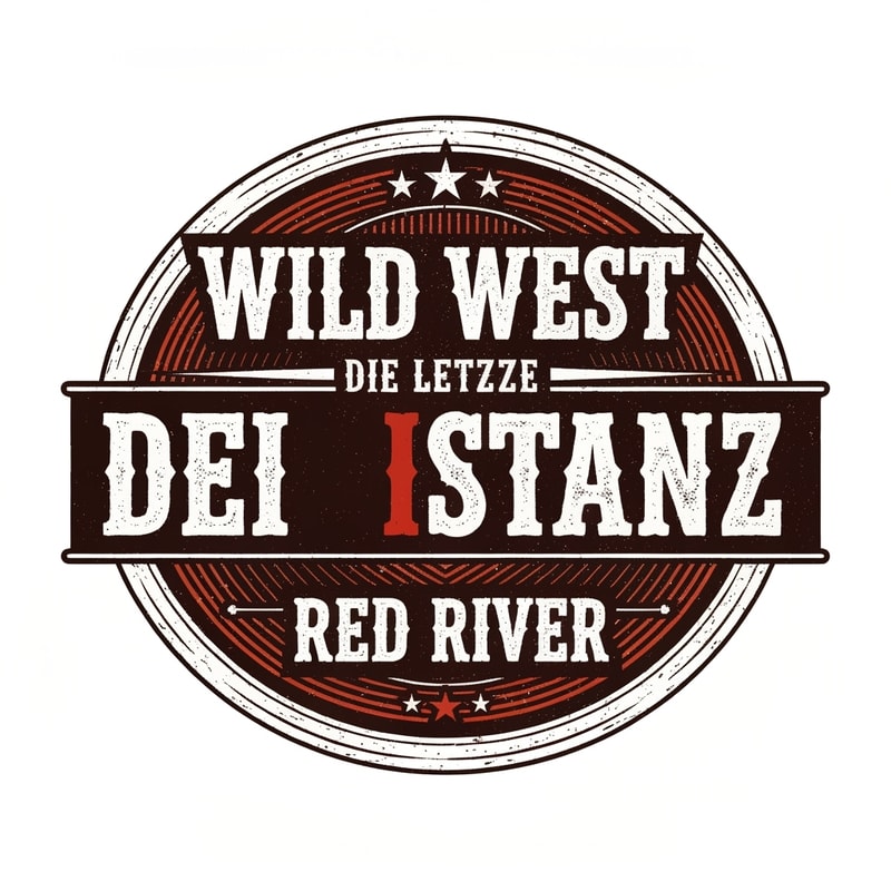 Ich brauche ein Wild West logo mit den Namne Die Letzte Instanz und den Namen RED RIVER