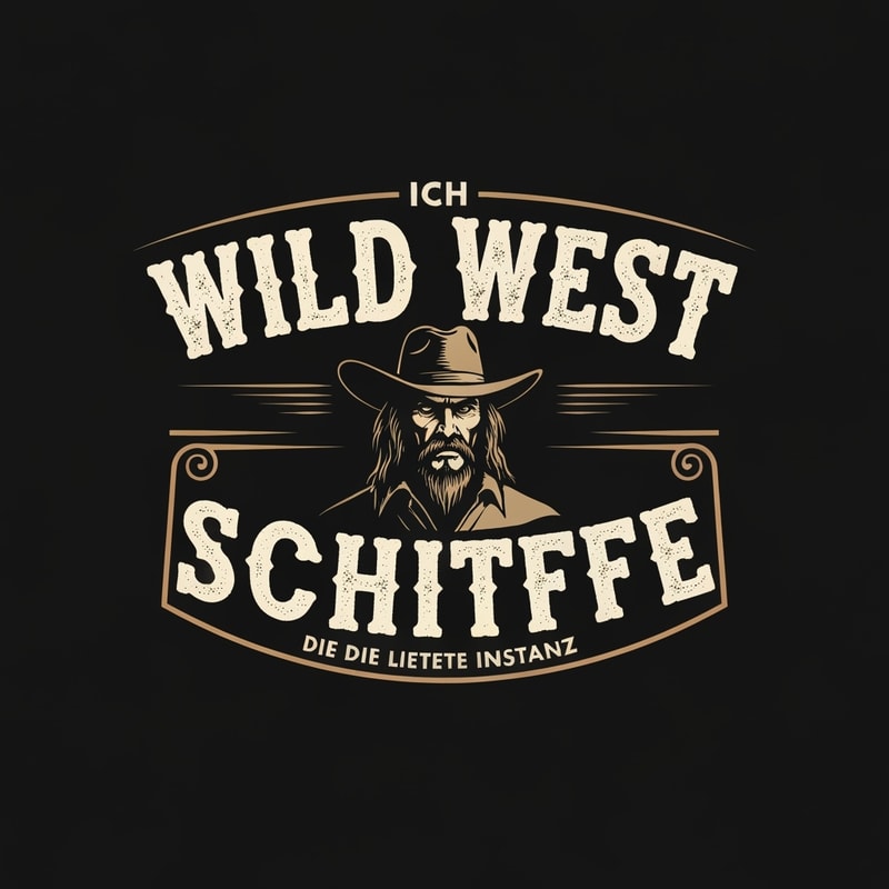 Ich brauche ein Wild West oder Western Logo mit der Schritft oder Namen : Die Letzte Instanz