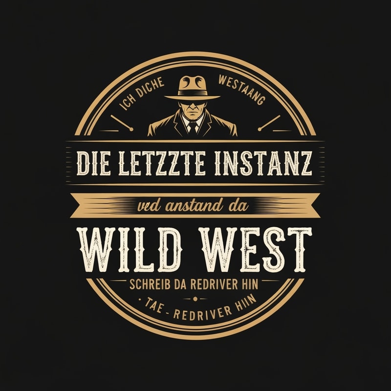Ich brauche ein Wild West oder Western Logo mit dem Namen : Die Letzte Instanz und anstannt Wild West Schreib da REDRIVER hin