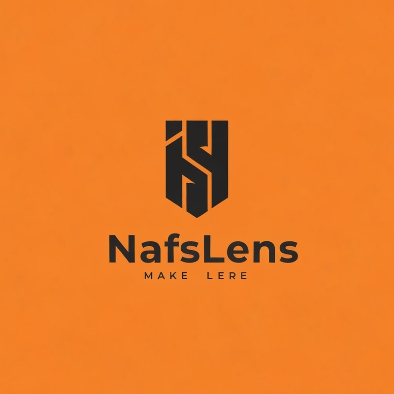 Make Logo with a brand "NafsLens"