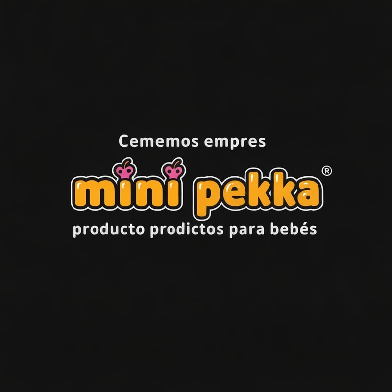 Tenemos una empresa de productos para bebes que se llama mini pekka. crea un logo alegre y amigable