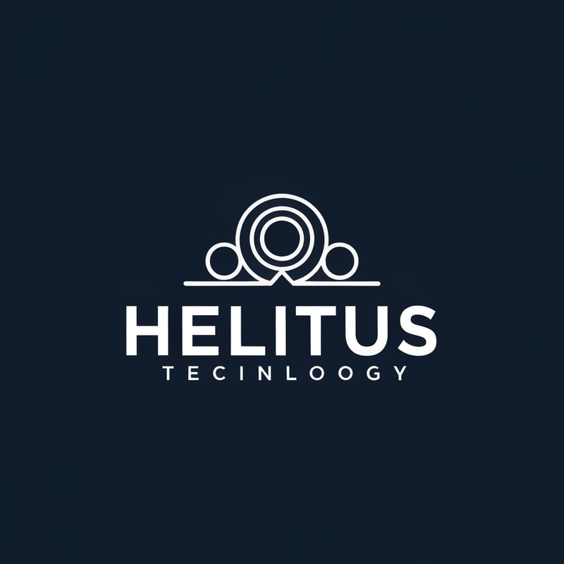 Please create the LOGO for "HELITUS" like Simple and Technology and Mordern style
