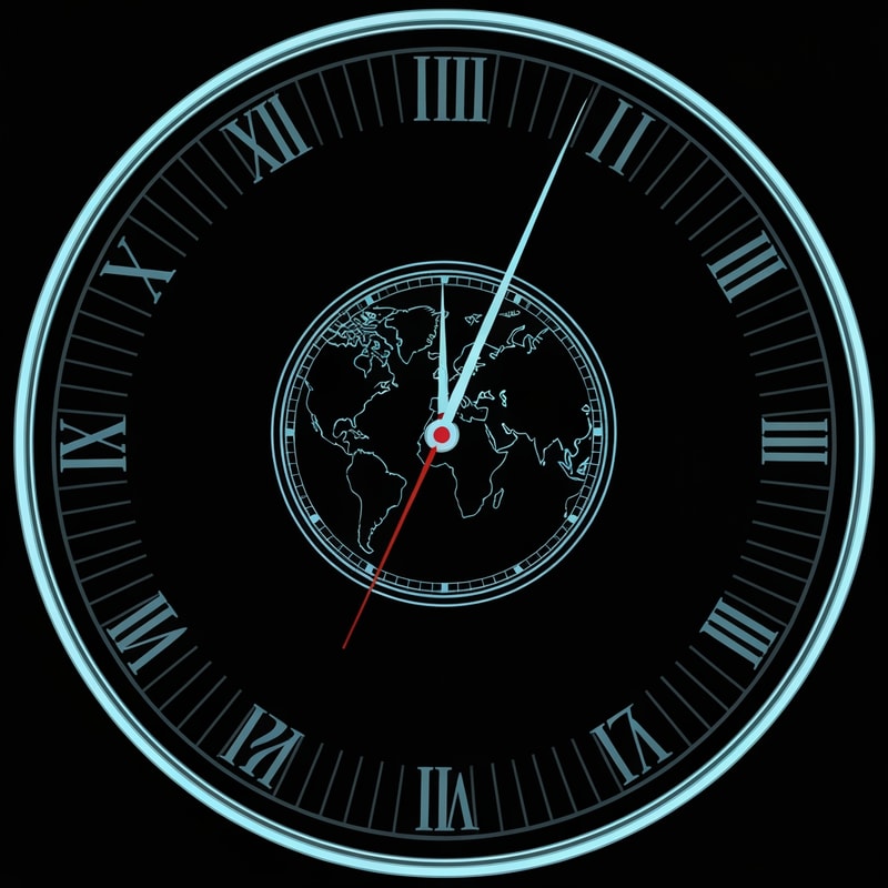 make picture of the world as a clock